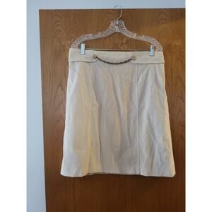 Rare Vintage Y2K Luxury Designer Escada Corduroy Chain Mini Skirt GUC Size 42